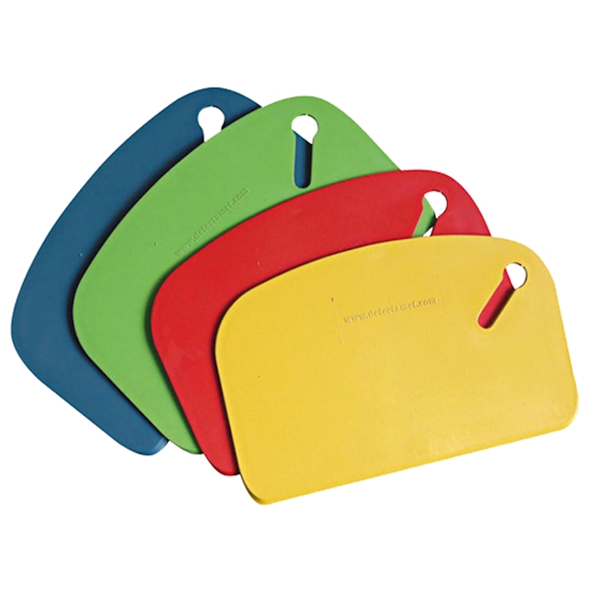 Grattoir 160x103mm détéctable, bleu